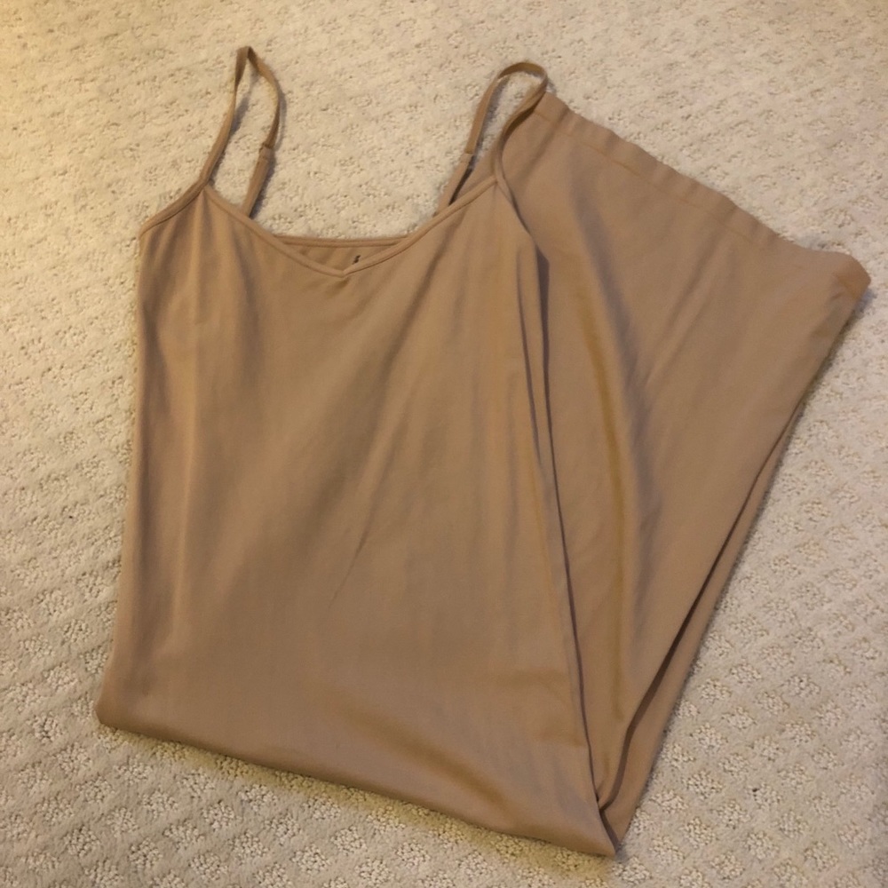 Free people nude midi slip
